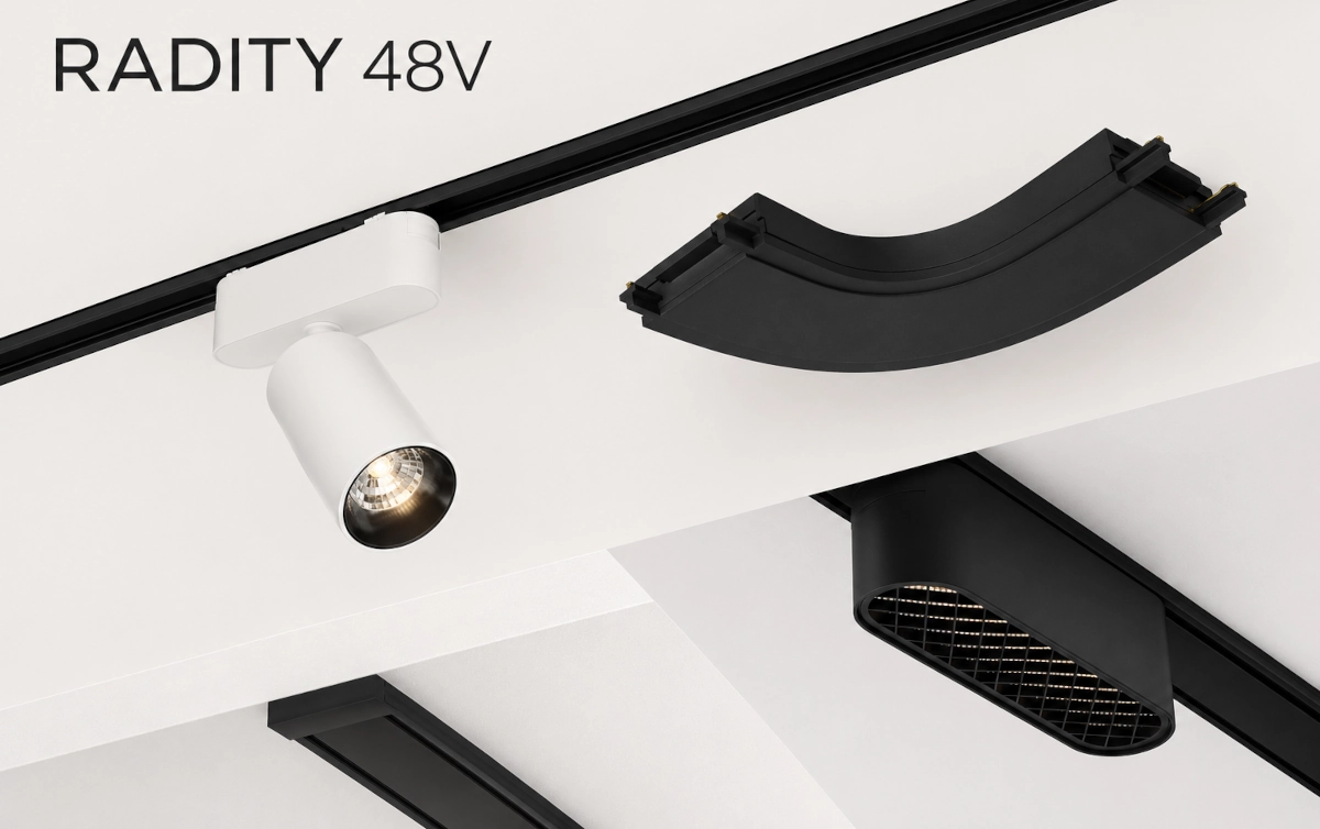 RADITY von Maytoni – modernes magnetisches 48-V-Schienensystem