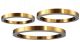Step Into Design-CIRCLE 3in1-ST-8848-60+60+80 brass-STPST-8848-60+6080br