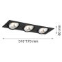 Argon OLIMP 1329 Einbau-Downlight 3x6W/G9 IP20