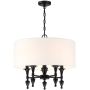 Cosmolight AUSTIN P05203BK-WH Kronleuchter 5x40W/E14 IP20