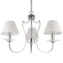 Cosmolight RIGA P03755CH-WH Kronleuchter 3x40W/E14 IP20
