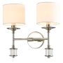 Cosmolight SUTTON W02477NI-WH Wandleuchte 2x25W/E14 ip20