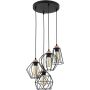 TK Lighting GALAXY 1643 Pendelleuchte 4x60W/E27