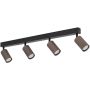 TK Lighting TUNE BROWN 16149 Spot 4x10W/GU10 IP20
