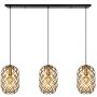 Lucide WOLFRAM 21417/03/02 Pendelleuchte 3x60w/e27 ip20