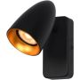Italux Tino WL-36748-1R-BK-GD Wandleuchte 1x10W/GU10 IP20