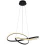 Italux Consa PND-19221C-BK Pendelleuchte 1x40W/LED 3000K/4000K/6000K 3400lm IP20
