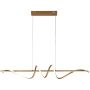 Italux Bastelo PND-24154-GD Pendelleuchte 1x40W/LED 3000K/4000K/6000K 3400lm IP20