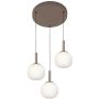 Italux Montes PND-02217-3-BRO Pendelleuchte 1x18W/LED 3000K/4000K/6000K 2200lm IP20