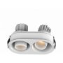 Zambelis RECESSED SPOT LED S175 Einbau-Downlight 2x10W/led 3000K 1440lm IP44