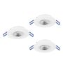 Eglo GEDREZ 300184 Einbau-Downlight 3x4.9W/LED 2700K, 4000K, 6500K 1560lm ip20