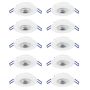 Eglo GEDREZ 300187 Einbau-Downlight 10x4.9W/LED 2700K, 4000K, 6500K 5200lm ip20