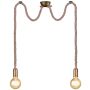 Trio ROPE 310100204 Pendelleuchte 2x60w/e27 ip20