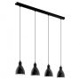 Eglo PRIDDY 49466 Pendelleuchte 4x60W/E27