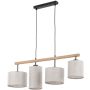 TK Lighting DEVA 6108 Pendelleuchte 4x15W/E27