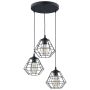TK Lighting DIAMOND 6204 Pendelleuchte 3x15W/E27