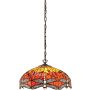 Endon DRAGONFLY FLAME 64081 Pendelleuchte 3x60W/E27 IP20