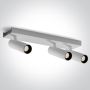 One Light Wall & Ceiling 65004C/W/W Spot 3x5W/LED 3000K 1350lm IP20