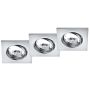 Trio JURA 650000306 Einbau-Downlight 3x15w/gu10 ip20