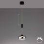 Fischer&Honsel Arosa 60986 Pendelleuchte 1x9W/LED 2700K 950 lm IP20