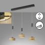 Fischer&Honsel SHINE-WOOD 61093 Pendelleuchte 3x9W/LED 2700K 2900 lm IP20