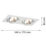 Argon OLIMP 785 Einbau-Downlight 2x6W/G9 IP20
