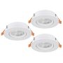 Eglo BARRANCO 902262 Einbau-Downlight 3x4.5W/LED 2700K, 4000K, 6500K 3X450lm ip20