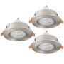 Eglo BARRANCO GU10 902253 Einbau-Downlight 3x4.5W/GU10 ip44