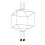 King Home FLUSSO 91906 Pendelleuchte 4x3W/G9 3000K 960LMLM IP20