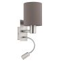 Eglo PASTERI 96481 Wandleuchte 1x40W/E27 + 1X3,5W/LED 380LM