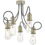Dar Lighting ALZBET ALZ5475 Deckenlampe 5x60W/E27