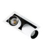 Italux MERCANTA GL7117-2/12W 4000K WH+BL Einbau-Downlight 2x12W/LED 1640LM IP20