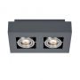 Italux CASEMIRO IT8002S2-BK/AL Aufbau-Downlight 2x50W/GU10