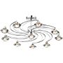 Dar Lighting LUTHER LUT2350 Deckenlampe 10x40W/G9