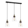 Italux FRANCIS MDM-2563/3 GD+CL Pendelleuchte 3x40W/E27