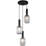 Italux ANTIOLA PND-5588-3AM-BK+CL Pendelleuchte 3x40W/E27 IP20