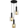 Italux SARDO PND-5581-3A-BK+AMB Pendelleuchte 3x40W/E27 IP20