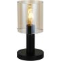 Italux SARDO TB-5581-1-BK+AMB Tischleuchte 1x40W/E27 IP20