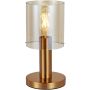 Italux SARDO TB-5581-1-BRO+AMB Tischleuchte 1x40W/E27 IP20