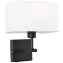 Italux NORTE WL-1122-1-A-BM-RC-WH Wandleuchte 1x60W/E27 IP20