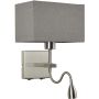 Italux NORTE WL-1122-2-BLSNRCG Wandleuchte 2x60W, 3W/E27, LED 3000K 350LM IP20