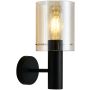 Italux SARDO WL-5581-1A-BK+AMB Wandleuchte 1x40W/E27 IP20