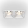 Maytoni ALFA LED DL043-02-15W3K-SQ-W Einbau-Downlight 2x30W/LED 3000K 2250LM IP20