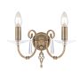 Elstead Lighting AEGEAN AG2-AGED-BRASS Wandleuchte 2x60W/E14
