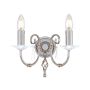 Elstead Lighting AEGEAN AG2-POL-NICKEL Wandleuchte 2x60W/E14