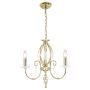 Elstead Lighting AEGEAN AG3-POL-BRASS Kronleuchter 3x60W/E14