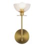 Elstead Lighting Sylvia ALM-SYLVIA-1WB-BG-CL Wandleuchte 1x40W/E14 IP20