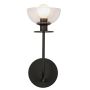 Elstead Lighting Sylvia ALM-SYLVIA-1WB-BK-CL Wandleuchte 1x40W/E14 IP20
