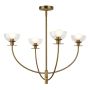 Elstead Lighting Sylvia ALM-SYLVIA4-BG-CL Kronleuchter 4x40W/E14 IP20