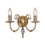 Elstead Lighting ARTISAN ART2-AGD-BRASS Wandleuchte 2x60W/E14